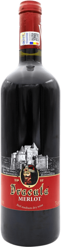 10,95 € Spedizione Gratuita | Vino Rosso Drácula Romania Merlot 75 cl