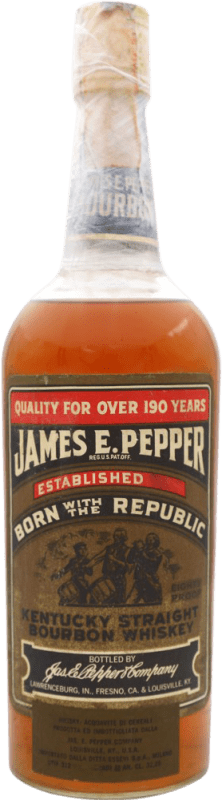 1 466,95 € Envío gratis | Whisky Bourbon James E. Pepper Estados Unidos 70 cl