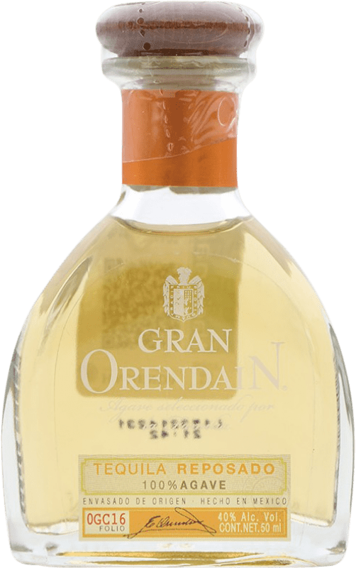 6,95 € Spedizione Gratuita | Tequila Orendain Reposado Messico Bottiglietta Mignon 5 cl