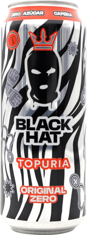 1,95 € Envío gratis | Bebida Energética Black Hat Topuria Edición Limitada Comunidad de Madrid España Lata Medium 50 cl