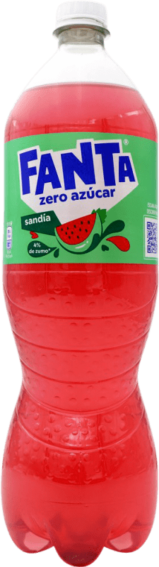 5,95 € Envio grátis | Refrigerantes Fanta Zero Sem Açúcar Espanha 1 L Sandía — Melancia
