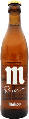 2,95 € Envío gratis | Cerveza Mahou Reserva España Botellín Tercio 33 cl