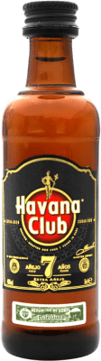 3,95 € Бесплатная доставка | Ром Havana Club Куба 7 Лет Мини-бутылка 5 cl