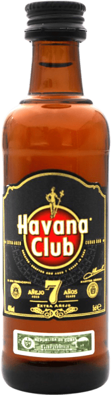 3,95 € 送料無料 | ラム Havana Club キューバ 7 年 ミニチュアボトル 5 cl