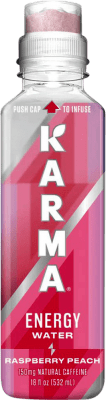 67,95 € Free Shipping | 12 units box Energy Drink Karma United States Medium Bottle 50 cl Raspberry, Peach