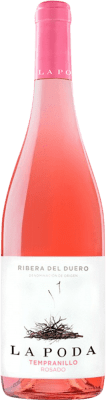 8,95 € Free Shipping | Rosé Wine Entrecanales La Poda D.O. Ribera del Duero Castilla y León Spain Tempranillo 75 cl