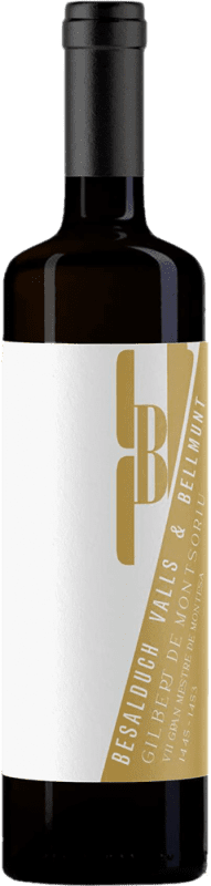 16,95 € Envio grátis | Vinho Branco Besalduch Valls Bellmunt Gilbert de Montsoriu Seco I.G.P. Vin de la Terra de Castelló Comunidade Valenciana Espanha Chardonnay, Moscatel 75 cl Vegano