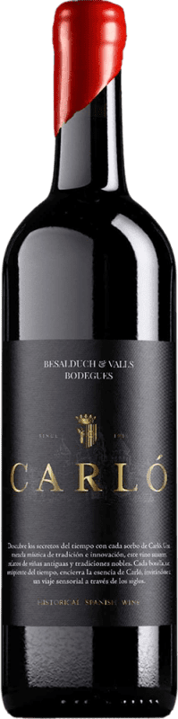 54,95 € Envio grátis | Vinho Tinto Besalduch Valls Bellmunt Carló Seco I.G.P. Vin de la Terra de Castelló Comunidade Valenciana Espanha Garnacha — Grenache, Trepat 75 cl Vegano