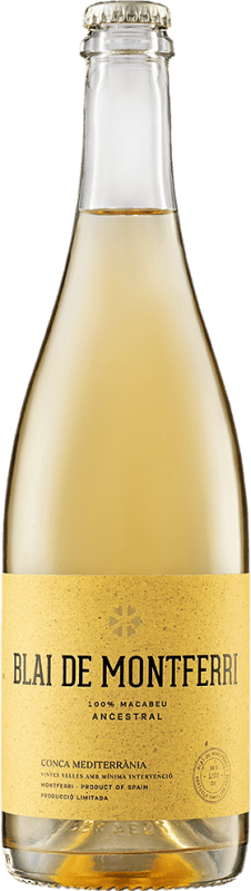 29,95 € Spedizione Gratuita | Vino Bianco Blai de Montferri Seco — Secco Ancestral — Ancestrale Catalogna Spagna Macabeo 75 cl