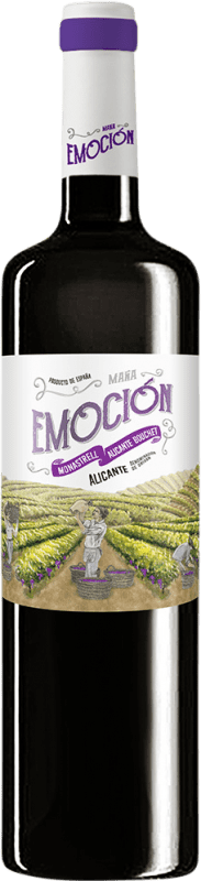 9,95 € Envío gratis | Vino Tinto Santa Catalina del Mañán Maña Emoción Seco D.O. Alicante Comunidad Valenciana España Garnacha, Monastrell 75 cl