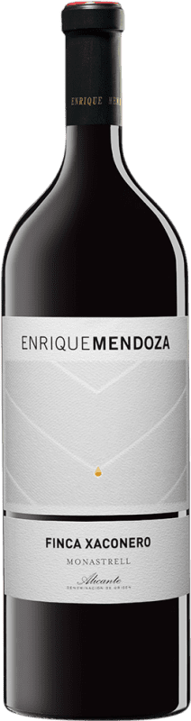 43,95 € Spedizione Gratuita | Vino Rosso Enrique Mendoza Xaconero Seco — Secco Vino de Finca — Vino di Tenuta D.O. Alicante Comunità Valenciana Spagna Monastrell Bottiglia Magnum 1,5 L Vegano