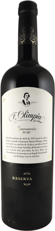 46,95 € Envio grátis | Vinho Tinto Olimpia Seco Centenario — Centenário Reserva D.O. Navarra Navarra Espanha Garnacha — Grenache 75 cl