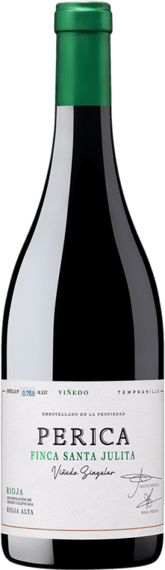 52,95 € Envio grátis | Vinho Tinto Perica Santa Julita Viñedo Singular Seco Single Vineyard — Parcela Única, Vino de Finca — Vinho de Quinta D.O.Ca. Rioja La Rioja Espanha Tempranillo 75 cl