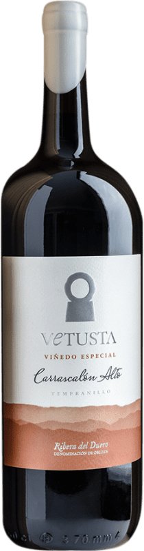 92,95 € 送料無料 | 赤ワイン Vetusta Carrascalón Alto Seco — 辛口 特別, Parcela Única — 単一畑 D.O. Ribera del Duero カスティーリャ・イ・レオン スペイン Tempranillo — テンプラニーリョ マグナムボトル 1,5 L