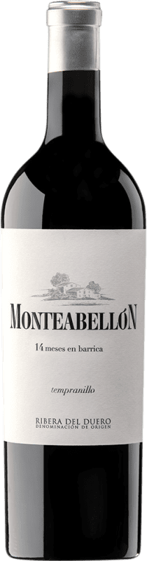 52,95 € Envío gratis | Vino Tinto Monteabellón 14 Meses Seco D.O. Ribera del Duero Castilla y León España Tempranillo Botella Magnum 1,5 L Vegano