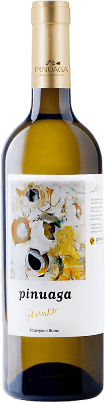 13,95 € Бесплатная доставка | Белое вино Pinuaga Seco — Сухое I.G.P. Vino de la Tierra de Castilla Кастилья-Ла-Манча Испания Sauvignon — Совиньон Bio — Эко Био Органический 75 cl Vegan — Веганский