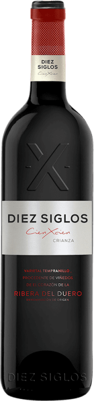 19,95 € 免费送货 | 红葡萄酒 Diez Siglos Seco — 干型 Crianza — 陈酿 D.O. Ribera del Duero 卡斯蒂利亚莱昂 西班牙 Tempranillo — 丹魄 75 cl