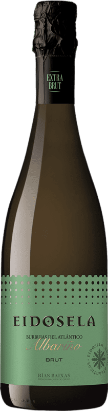 27,95 € Free Shipping | White Sparkling Wine Eidosela Burbujas del Atlántico Brut D.O. Rías Baixas Galicia Spain Albariño — Albarinho 75 cl