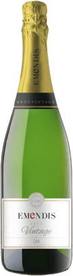 19,95 € 送料無料 | 白のスパークリングワイン Emendis Brut — ブリュット Vintage D.O. Cava カタロニア スペイン Macabeo — マカベオ, Xarel·lo — チャレッロ, Parellada — パレリャーダ 75 cl