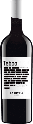 32,95 € Kostenloser Versand | Rotwein La Divisa Taboo Seco — Trocken Andalusien Spanien Tempranillo Bio — Nachhaltig 75 cl Vegan