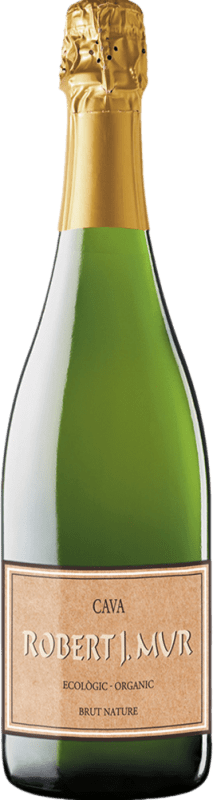12,95 € 送料無料 | 白のスパークリングワイン Cava Montesquius Robert J. Mur Brut Nature — ブリュット・ナチュール D.O. Cava カタロニア スペイン Bio — Eco エコ ビオ オーガニック 75 cl