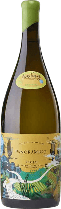 65,95 € Envío gratis | Vino Blanco Vinos del Panorámico Victoria Topping Seco Edición Limitada D.O.Ca. Rioja La Rioja España Malvasía, Macabeo Botella Magnum 1,5 L