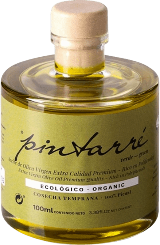 192,95 € Envío gratis | Caja de 18 unidades Aceite de Oliva Pintarré Cosecha Temprana, Verde, AOVE Virgen Extra D.O. Sierra Mágina Jaén España Picual Bio — Biológico Botellín Miniatura 10 cl Vidrio