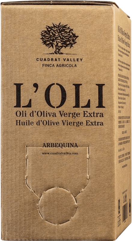 71,95 € 送料無料 | オリーブオイル Cuadrat Valley L'Oli 伝統的, EVOO エキストラバージン D.O.P. Les Garrigues カタロニア スペイン Arbequina — アルベキーナ バッグ・イン・ボックス 5 L