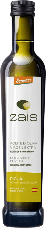 18,95 € Kostenloser Versand | Olivenöl Syrona Zais E-NOL Extra Nativ Jaén Spanien Picual Bio — Nachhaltig Medium-Flasche 50 cl Glas