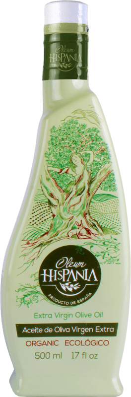 34,95 € 送料無料 | オリーブオイル Oleum Hispania 4 Elementos Tierra EVOO エキストラバージン Córdoba スペイン Picuda — ピクダ Eco — エコ ビオ オーガニック ミディアムボトル 50 cl
