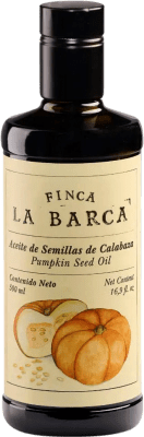 29,95 € Envio grátis | Óleo Vegetal Norte Extremeña Finca La Barca Tradicional Cáceres Espanha Garrafa Medium 50 cl Vidro Calabaza — Abóbora