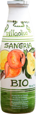 8,95 € Free Shipping | Sangria Wine Lemonade Mediterráneo Villaolivo Region of Murcia Spain Bio — Organic 75 cl