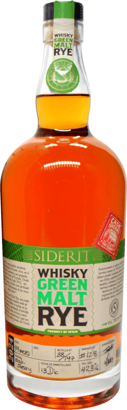 138,95 € Envío gratis | Whisky Blended Siderit Rye, Green — Verde España 70 cl