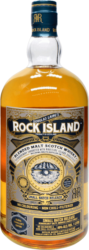 73,95 € Spedizione Gratuita | Whisky Blended Douglas Laing's Rock Island Regno Unito 1 L