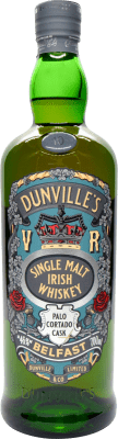 79,95 € Бесплатная доставка | Односолодовый виски Dunville's Cask Finish — Финишная выдержка в бочке, Palo Cortado — Пало Кортадо Ирландия 10 Лет 70 cl