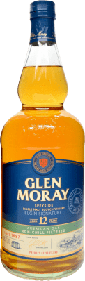 57,95 € Free Shipping | Single Malt Whisky Glen Moray American, Oak Cask Speyside United Kingdom 12 Years 1 L