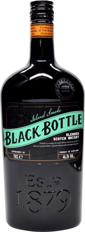 24,95 € 送料無料 | ブレンデッドウイスキー Gordon Grahams Black Bottle Experiment Nº 2 諸島 イギリス 70 cl Smoky — スモーキー