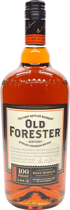 48,95 € 免费送货 | 波本威士忌 Old Forester 100 Proof 美国 1 L
