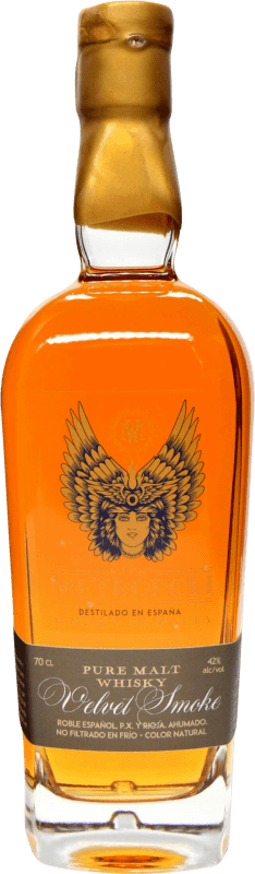 43,95 € Бесплатная доставка | Односолодовый виски Singular Artesanos Metrópoli Velvet PX Rioja Cask Finish — Финишная выдержка в бочке Испания 70 cl Smoky — Копчёный