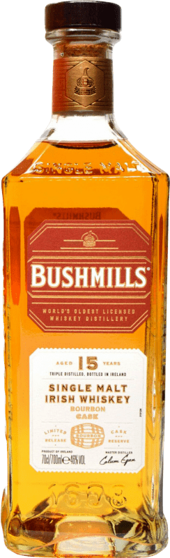 109,95 € 免费送货 | 单一麦芽威士忌 Bushmills Bourbon Cask Finish — 橡木桶陈酿收尾 爱尔兰 15 岁 70 cl