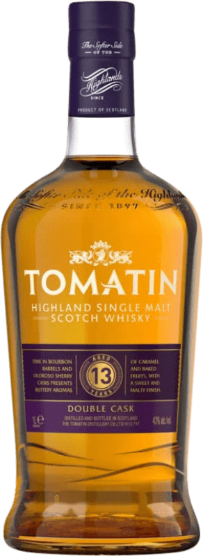 83,95 € Spedizione Gratuita | Whisky Single Malt Tomatin Double Cask — Doppia Botte Highlands Regno Unito 13 Anni 1 L