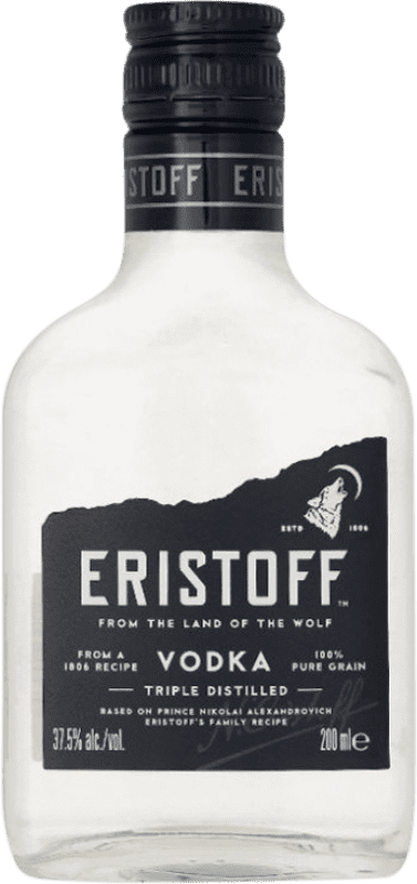 4,95 € Free Shipping | Vodka Eristoff United Kingdom Small Bottle 20 cl