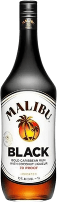 25,95 € 送料無料 | リキュール Malibu Black — 黒 フランス 1 L Coconut — ココナッツ