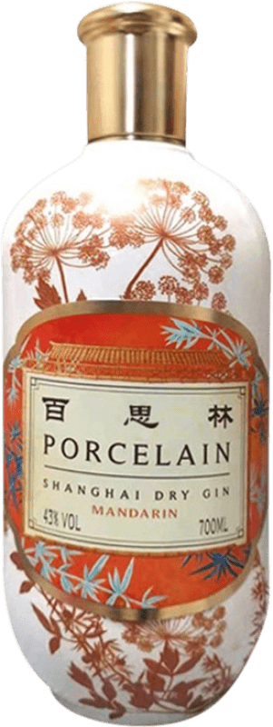 75,95 € Envío gratis | Ginebra Gin Porcelain Mandarin China 70 cl