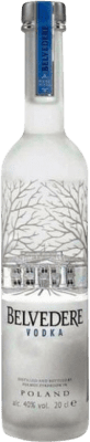 19,95 € Kostenloser Versand | Wodka Belvedere Polen Kleine Flasche 20 cl
