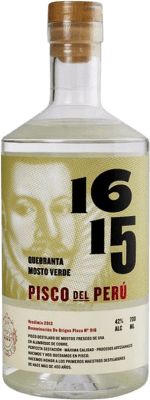 57,95 € Spedizione Gratuita | Pisco 1615 Quebranta Perù 70 cl Mosto Verde