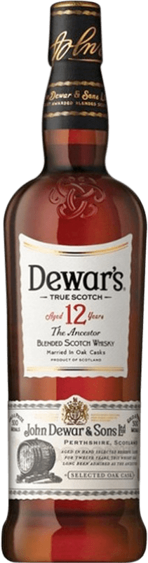 55,95 € Spedizione Gratuita | Whisky Blended Dewar's Regno Unito 12 Anni 1 L