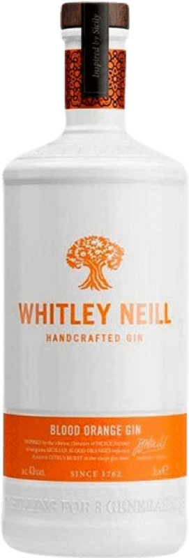 32,95 € Kostenloser Versand | Genever Gin Whitley Neill Großbritannien 1 L Blood Orange — Blutorange