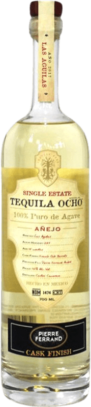 147,95 € Kostenloser Versand | Tequila Ocho 8 Pierre Ferrand Cognac Cask Finish — Fassreifung Añejo — Gereift Jalisco Mexiko 70 cl
