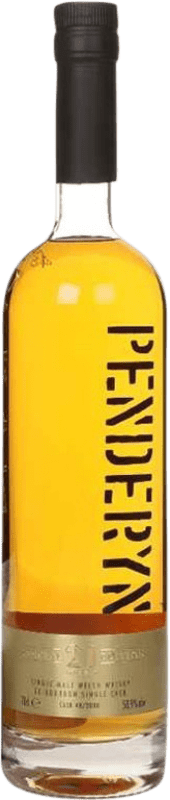 1 289,95 € Kostenloser Versand | Single Malt Whisky Penderyn Bourbon Cask Finish — Fassreifung, Limitierte Edition Wales Großbritannien 21 Jahre 70 cl